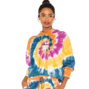 DAYDREAMER x REVOLVE Double Tie Dye Hoodie Top Size XS Extra small